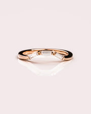 0.10 TCW Buggatte Cut Lab Grown Diamond Wedding Band Gift For Her Mapple Gems